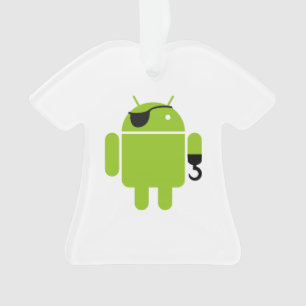 Android Robot Icon als Pirate Ornament