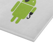 Android Robot Icon als Pirate Schneidebrett (Ecke)