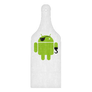 Android Robot Icon als Pirate Schneidebrett