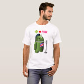 Android Robot Loves Punk T-Shirt (Vorne ganz)