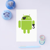 Android Robot Mighty Pirate Flyer (Einzeln)