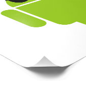 Android Robot Mighty Pirate Fotodruck (Ecke)