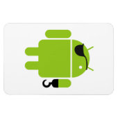 Android Robot Mighty Pirate Magnet (Horizontal)