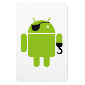 Android Robot Mighty Pirate Magnet (Vertikal)