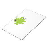 Android Robot Mighty Pirate Notizblock (angewinkelt)