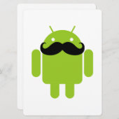 Android Robot Mustache (Vorne/Hinten)