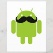 Android Robot Mustache Flyer (Vorne)