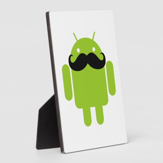 Android Robot Mustache Fotoplatte (Seite)