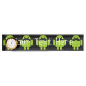Android Robot Mustache Namensplakette (Vorderseite)