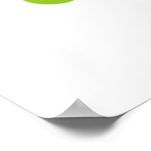 Android Robot Mustache Poster (Ecke)