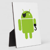 Android Robot Pirate Style Fotoplatte (Seite)