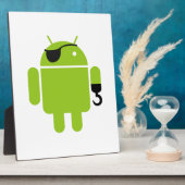 Android Robot Pirate Style Fotoplatte (Seite)