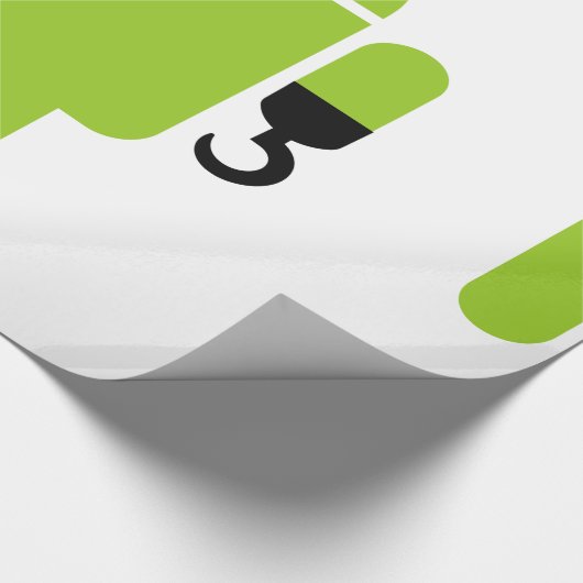 Android Robot Pirate Style Geschenkpapier (Ecke)
