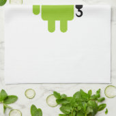 Android Robot Pirate Style Handtuch (Gefaltet)