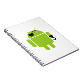 Android Robot Pirate Style Notizblock (Rechte Seite)