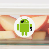 Android Robot Pirates Etiketten (Befestigt)