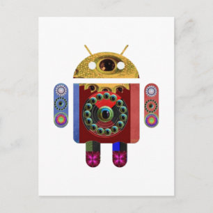 ANDROID Robot Postkarte