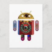 ANDROID Robot Postkarte (Vorderseite)