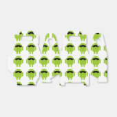 Android Robot Whimsical Mustache Style Geschenkschachtel (Ungefaltet)
