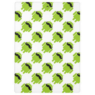 Android-Roboter Whimsical-Schnurrbart-Stil Klemmbrett