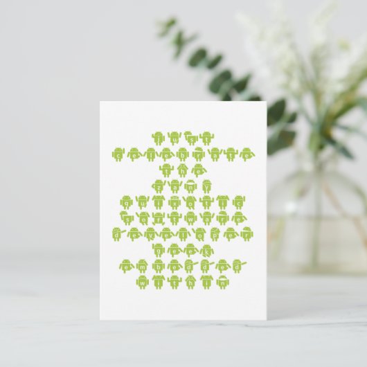 Android Software Developer Sprichwort (Kleinschrei Postkarte (Stehend Vorderseite)