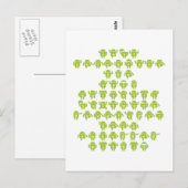 Android Software Developer Sprichwort (Kleinschrei Postkarte (Vorne/Hinten)