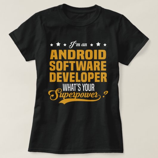 Android Software Developer T-Shirt (Design vorne)