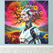 Android Tree Leinwanddruck (Insitu (Holzboden))