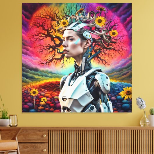 Android Tree Leinwanddruck (Insitu (Wohnzimmer))