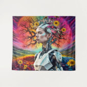 Android Tree Wandteppich (Vorderseite (Horizontal))