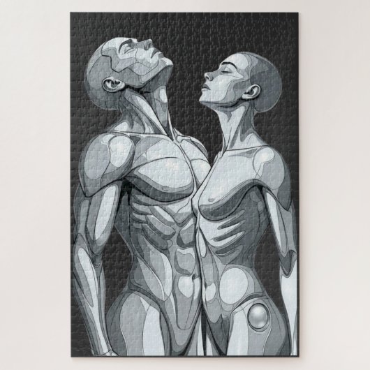 Android Union: Cyborg Couple 1014-Piece Puzzle (Vertikal)