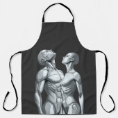 Android Union: Cyborg Couple All-Over Print Apron Schürze (Vorderseite)