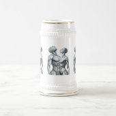 Android Union: Cyborg Couple Ceramic Beer Stein Bierglas (Mittel)