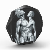Android Union: Cyborg Couple Futuristic Art Poster Fotoblock (Links)
