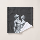 Android Union: Cyborg Couple Futuristic Bath Towel Badhandtuch Set (Waschlappen)