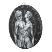Android Union: Cyborg Couple Futuristic Dartboard Dartscheibe (Vorderseite rechts)