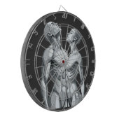 Android Union: Cyborg Couple Futuristic Dartboard Dartscheibe (Vorderseite Links)
