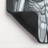 Android Union: Cyborg Couple Futuristic Mousepad (Ecke)