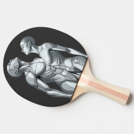 Android Union: Cyborg Couple Futuristic Planner Tischtennis Schläger