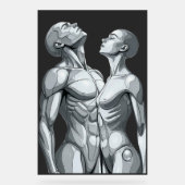 Android Union:Cyborg Couple Large Acrylic Wall Art Acrylschild (Vorderseite)