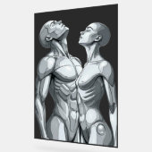 Android Union:Cyborg Couple Large Acrylic Wall Art Acrylschild (Winkel)