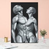 Android Union:Cyborg Couple Large Acrylic Wall Art Acrylschild (Hochzeit)