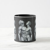Android Union: Cyborg Couple Two-Tone Coffee Mug Tasse (Zentrum)