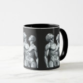 Android Union: Cyborg Couple Two-Tone Coffee Mug Tasse (VorderseiteRechts)