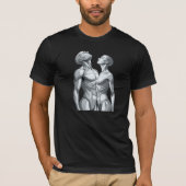 Android Union: Futuristic Cyborg Couple T-Shirt (Vorderseite)