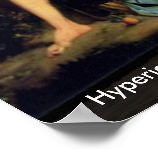 ANDROID XENIA IN HYPERIONS ORBITEREM SCi-Fi Poster (Ecke)