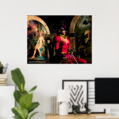 ANDROID XENIA IN HYPERIONS ORBITEREM SCi-Fi Poster (Heimbüro)