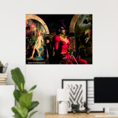 ANDROID XENIA IN HYPERIONS ORBITEREM SCi-Fi Poster (Heimbüro)