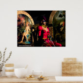 ANDROID XENIA IN HYPERIONS ORBITEREM SCi-Fi Poster (Küche)