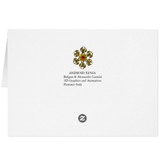 ANDROID XENIA SPACESHIP PILOT, Science Fiction (Rückseite Horizontal)